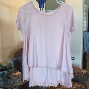 Cute Pink Cropped T-shirt